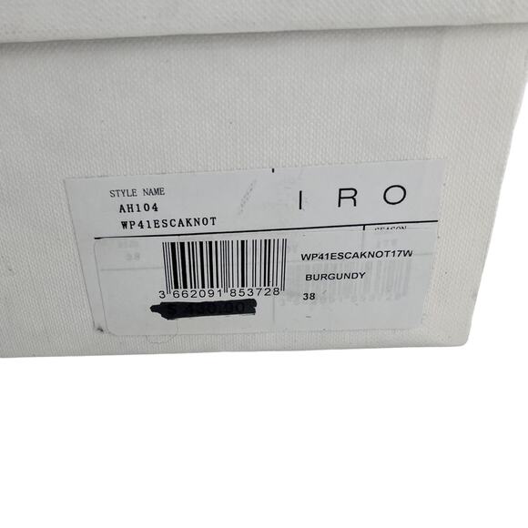 IRO Escaknot Pumps Shoes Purple Suede Bow Pointed Toe High Heel US 7, EU 38 NEW - Picture 6 of 6